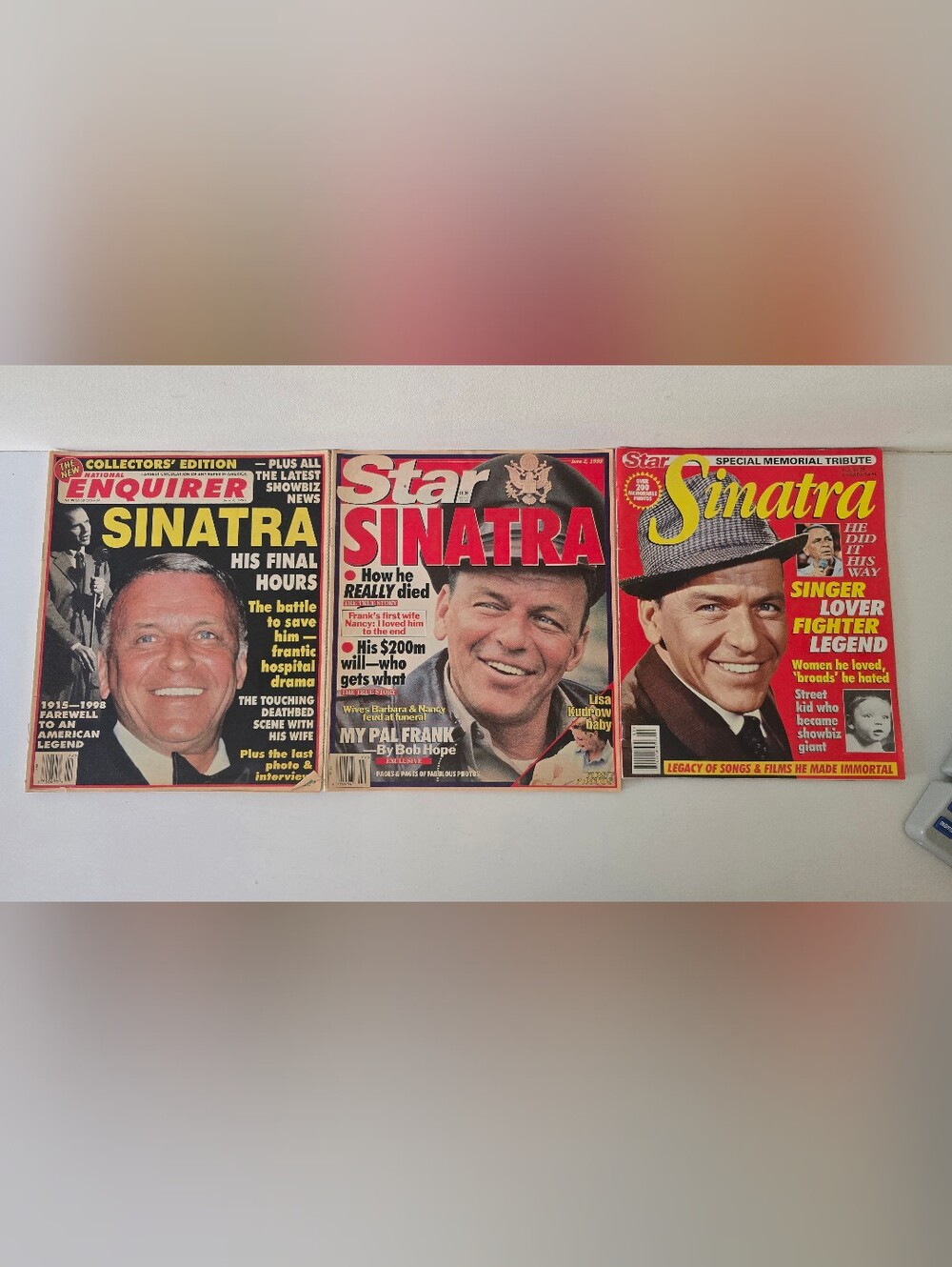 Vintage Frank Sinatra Memorial Magazine Lot